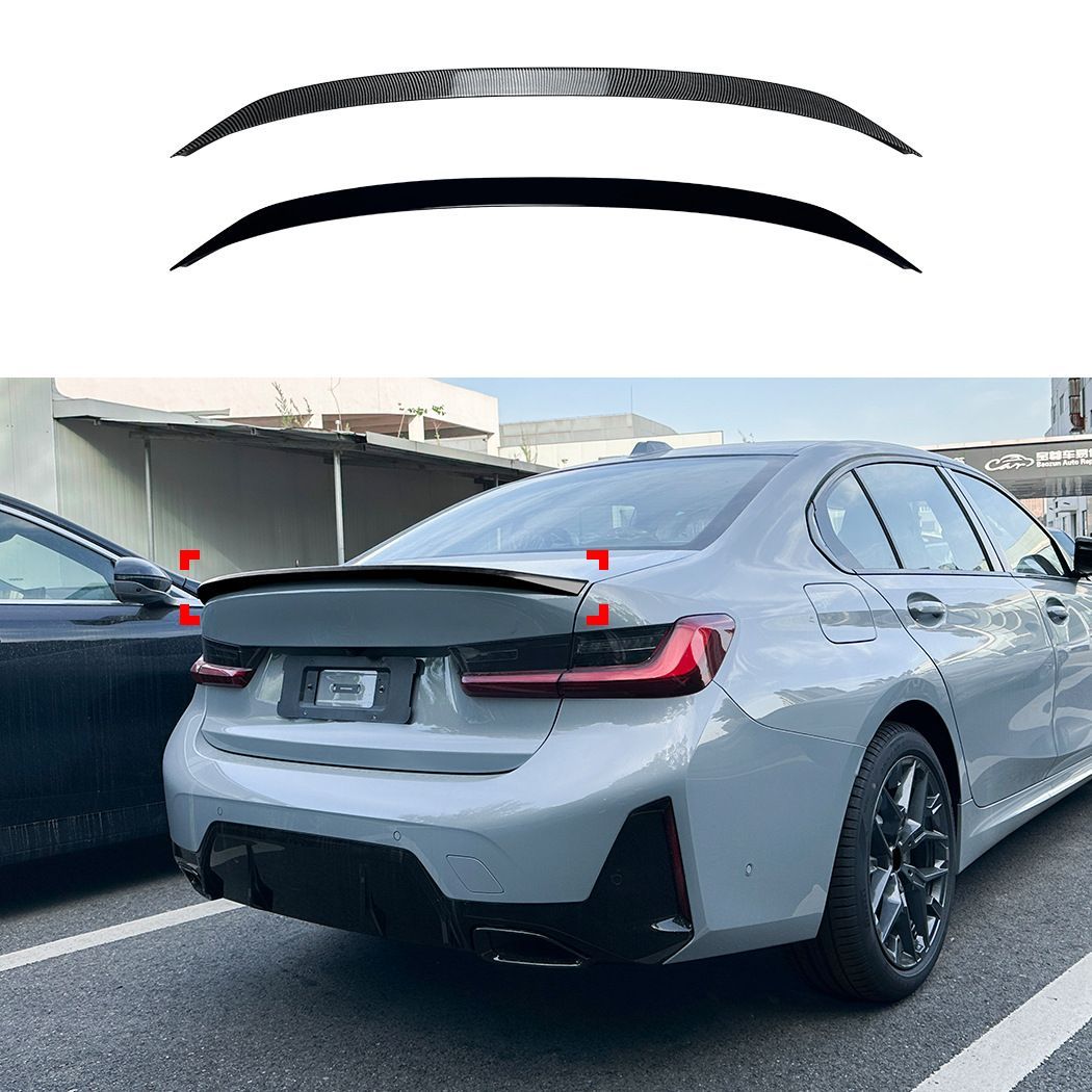 ビーエムダブリュー BMW 3シリーズ 3 Series i3 G20 325i 330i 19年以降対応 リアスポイラー トランクスポイラー ABS製 ピアノブラック カーボン調 外装パーツ 後ろ姿を引き締めるスポーティデザイン セダン用 ドレスアップパーツ