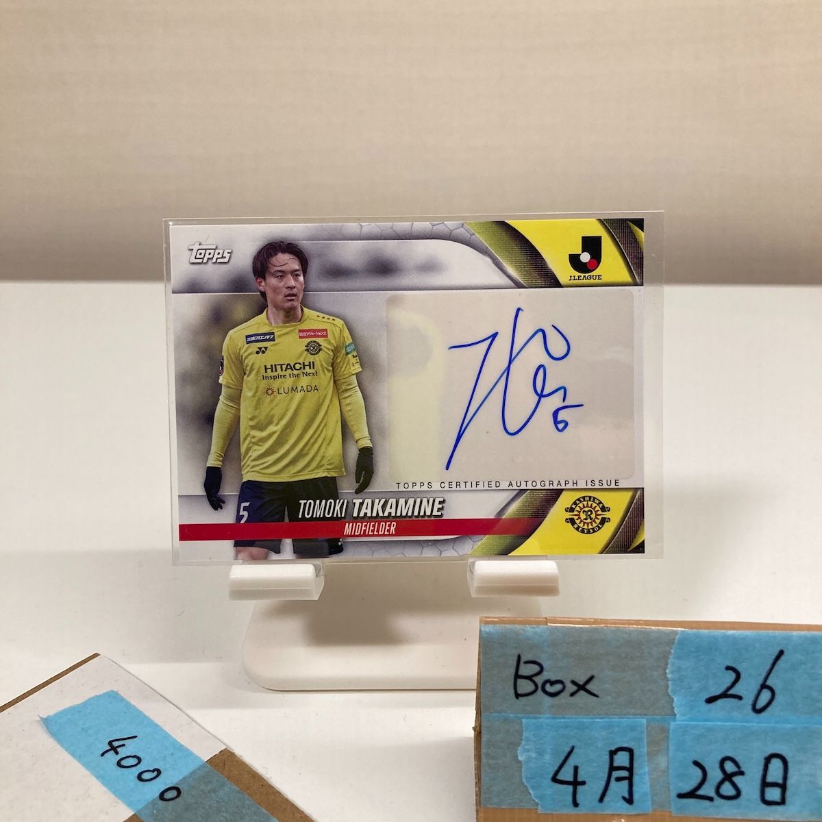 2024 Topps 高嶺朋樹 Tomoki Takamine 直筆サインカード 柏レイソル J
