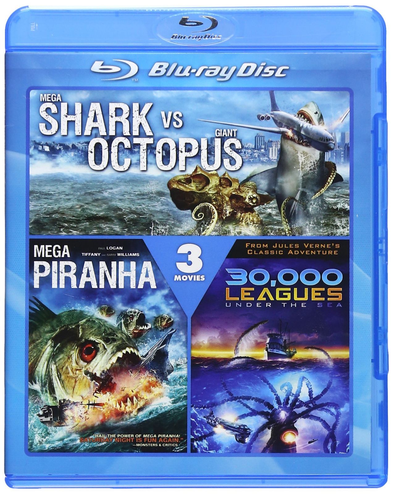 30,000 Leagues Under Sea & Shark Vs Giant & Piranh [Blu-ray] 9,430円