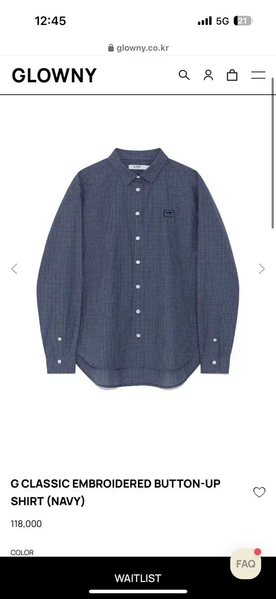 GLOWNY G CLASSIC EMBROIDERED SHIRT