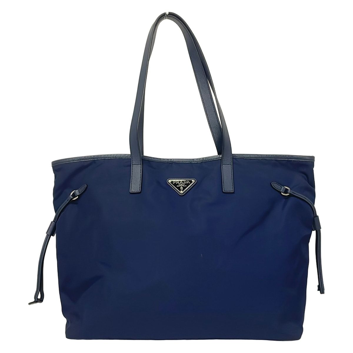 PRADA(プラダ) トートバッグ - ネイビー レザー