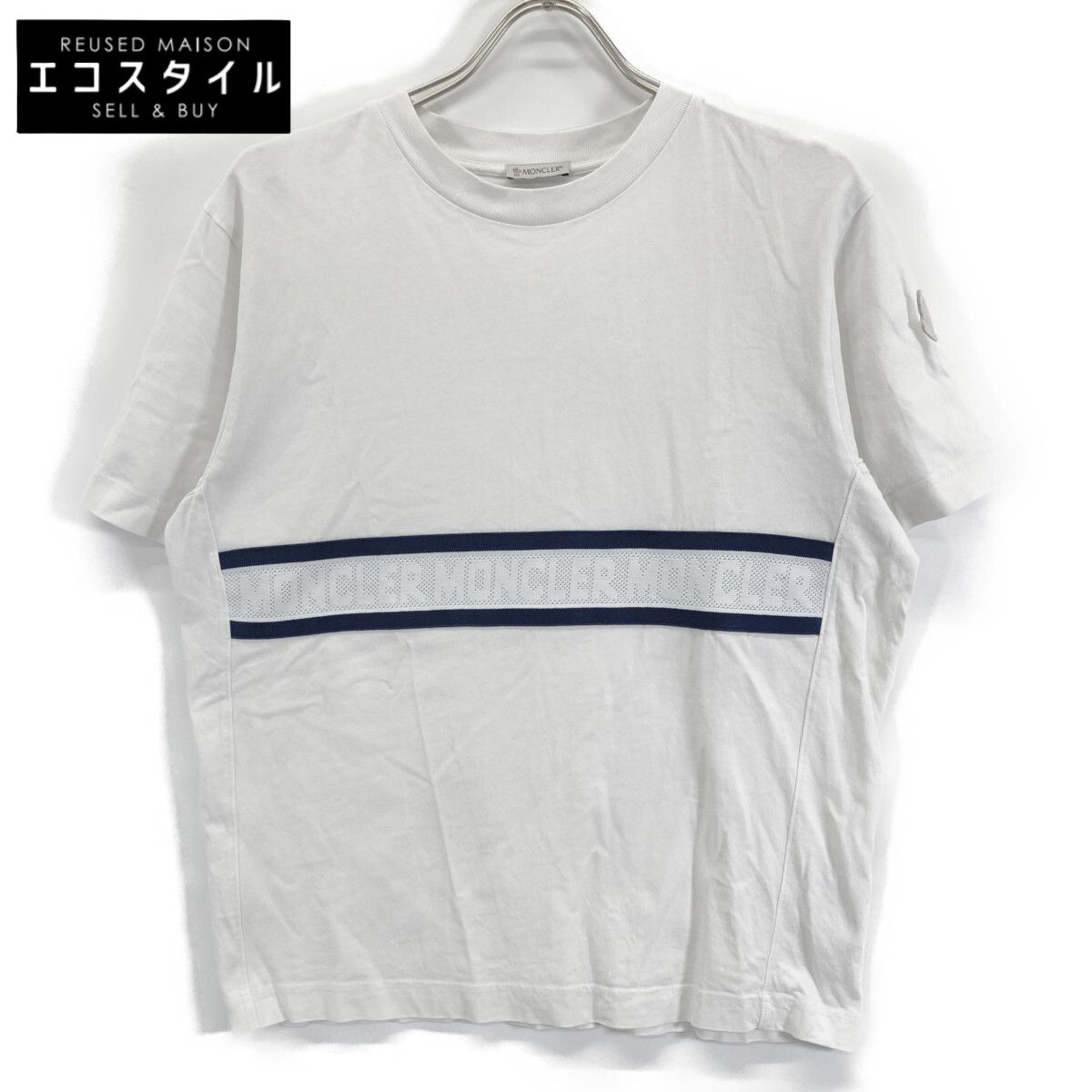 MONCLER　モンクレール　【22年製】I10938C00027 メッシュロゴ 半袖Tシャツ/　S