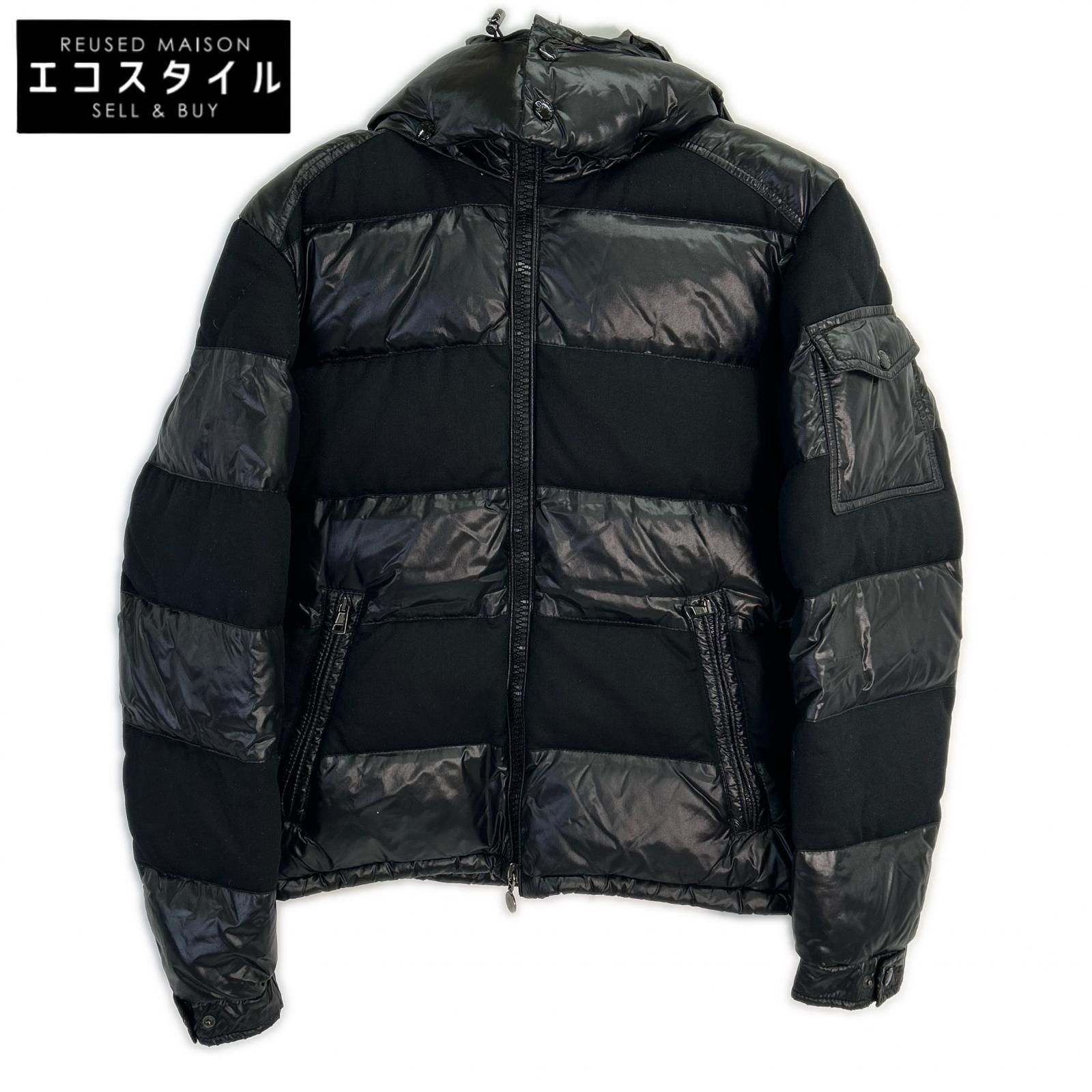 MONCLER　モンクレール　MAYA 素材切替 ブラック ダウンジャケット　2