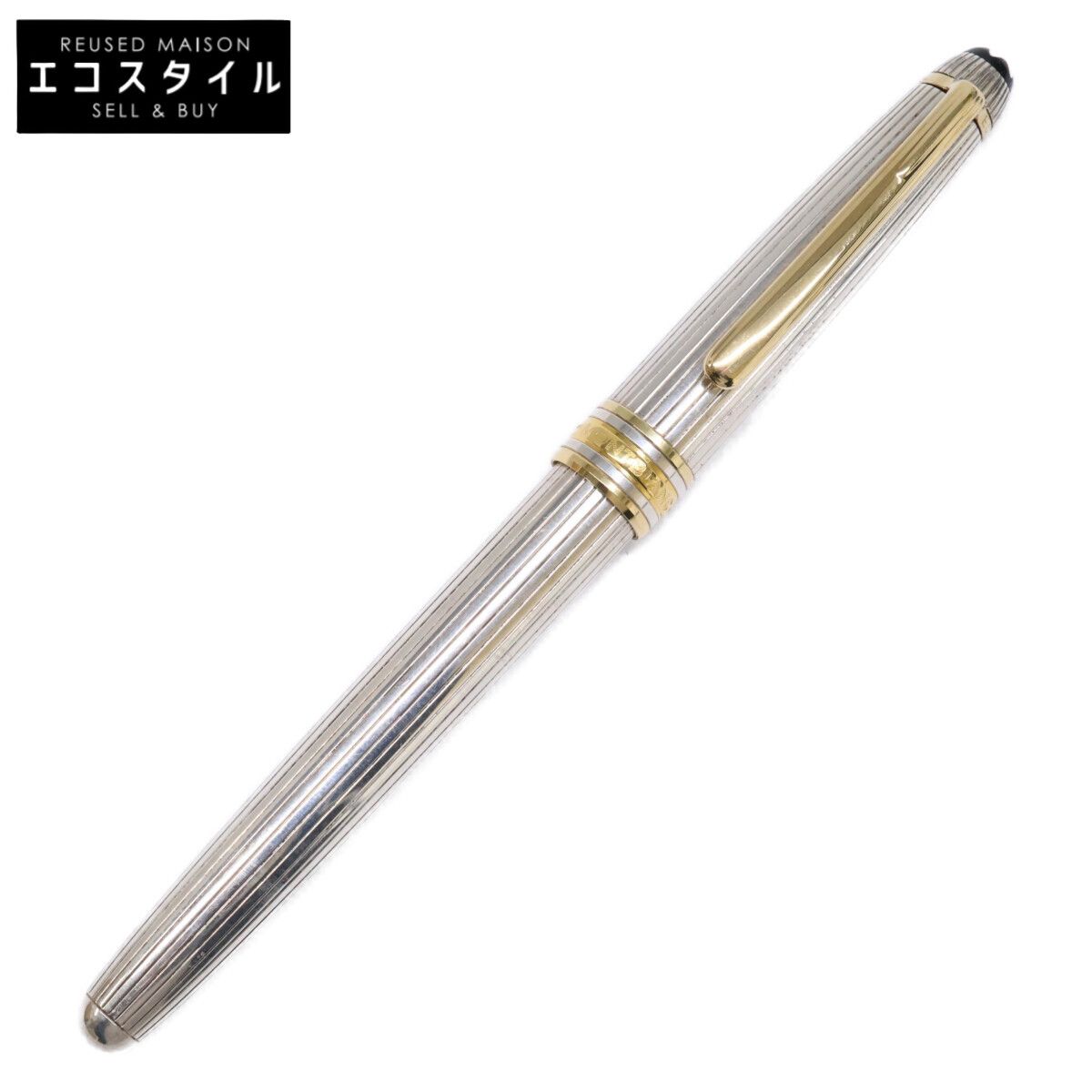 MONTBLANC　モンブラン　ソリテール マイスターシュテュック 万年筆 シルバー925 ペン先18K　-