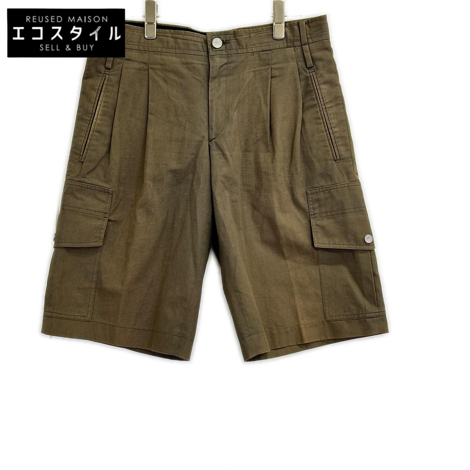HERMES　エルメス　カーキ コットン セリエ カーゴパンツ　40
