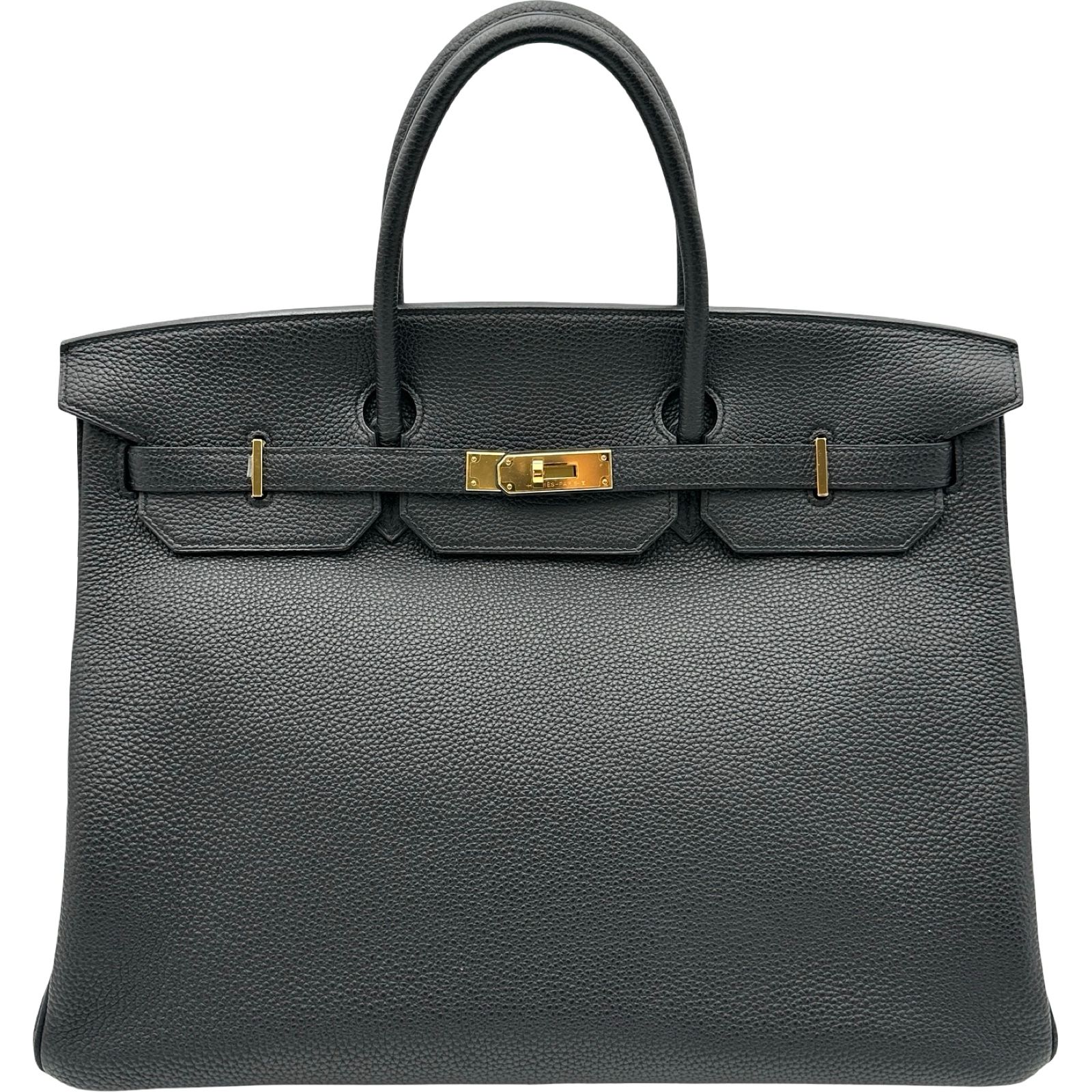 エルメス HERMES バーキン40 C刻印 ブラック ゴールド金具 トゴ レディース ハンドバッグ