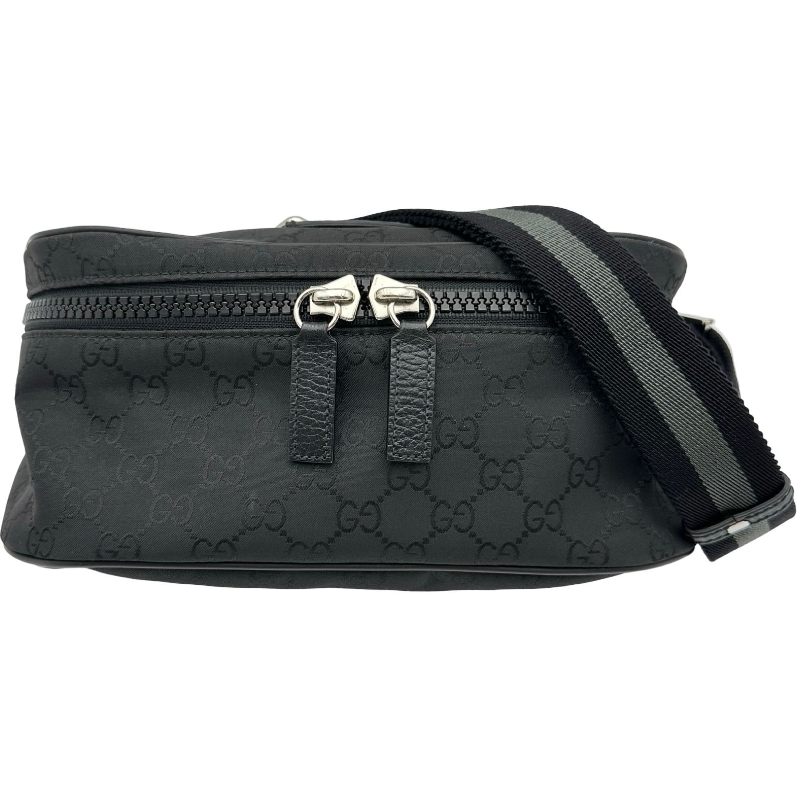 グッチ GUCCI GGナイロンウエストバッグ 449182 ブラック GGナイロン メンズ ウエストバッグ