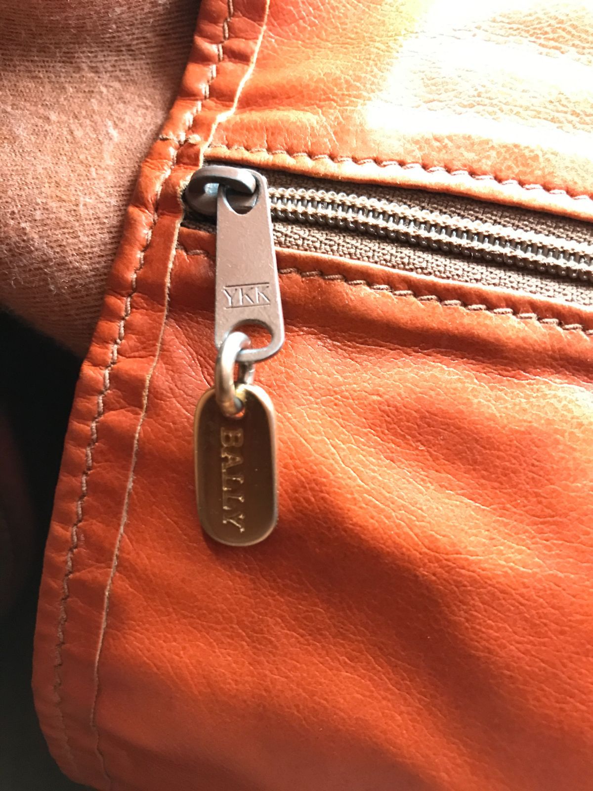 Bally バリー ボストンバッグ ミニボストン Bロゴ総柄 PVC×レザー