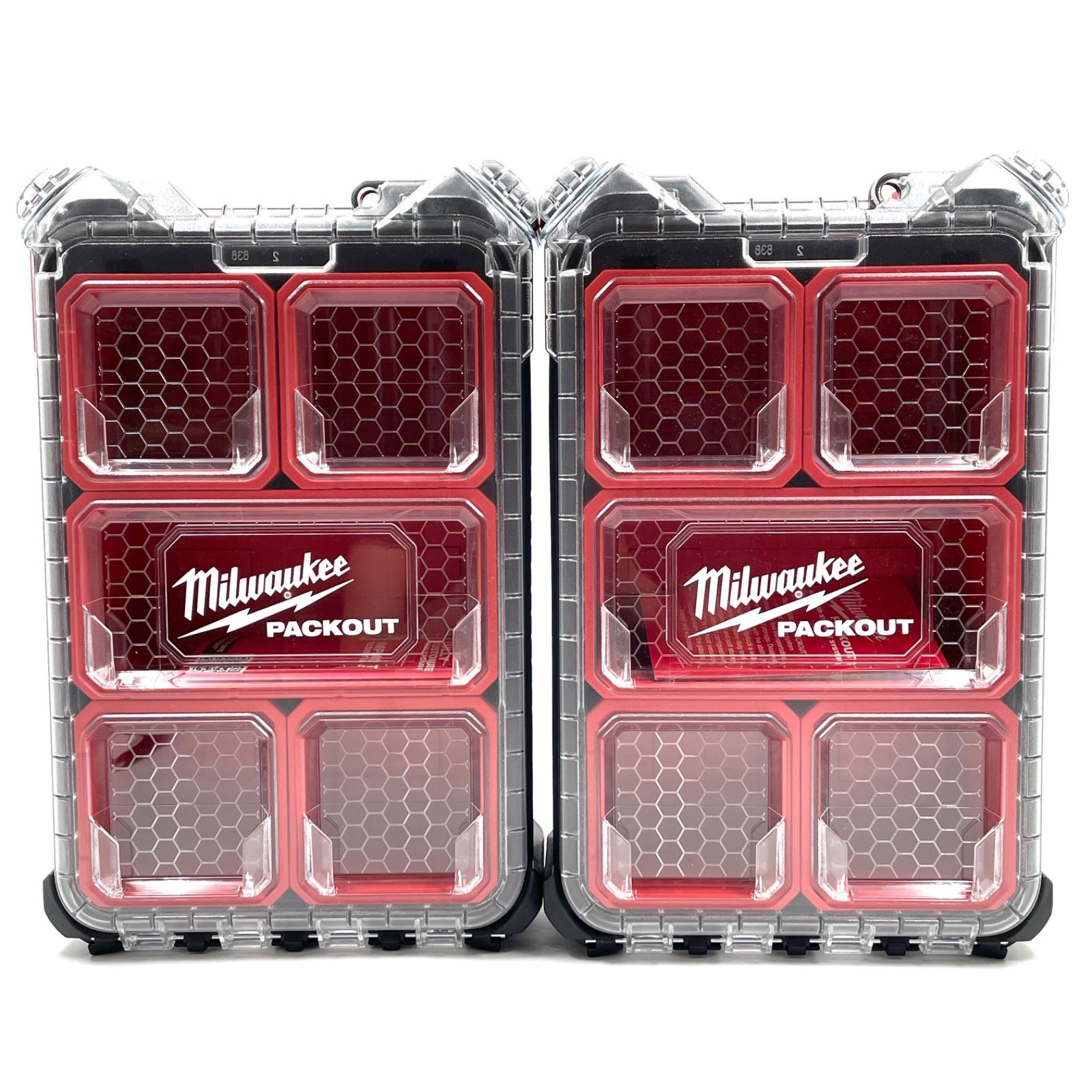 【未使用】ミルウォーキー Milwaukee パックアウト コンパクト　オーガナイザー　黒 2個 新品　117x249x386(HxWxD/mm)【FJ0609 】 26,980円