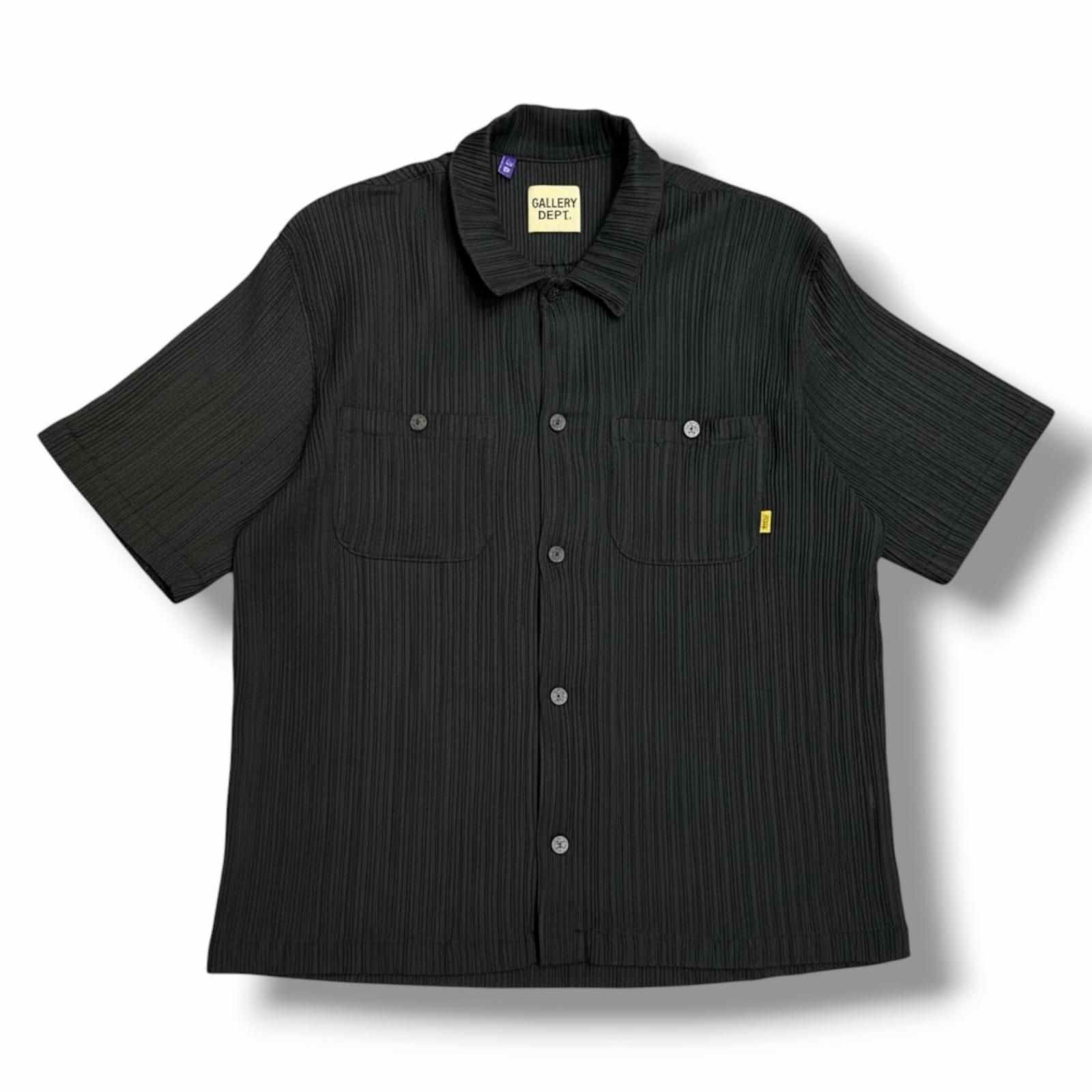 GALLERY DEPT. 25AW Pleated Shirt 半袖 シャツ ギャラリーデプト MS-60062 L （1603M）