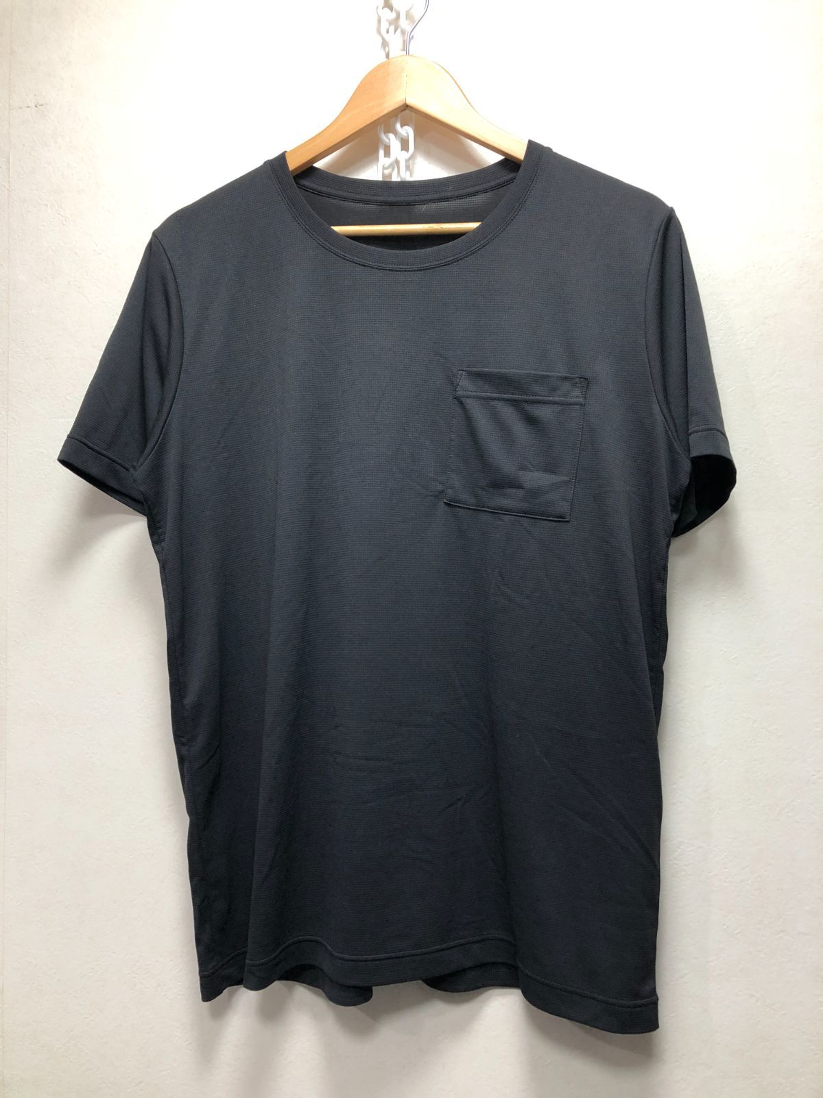 046090 山と道 chemical b pocket t-shirt 2026 Tシャツ M ポケット ブラック
