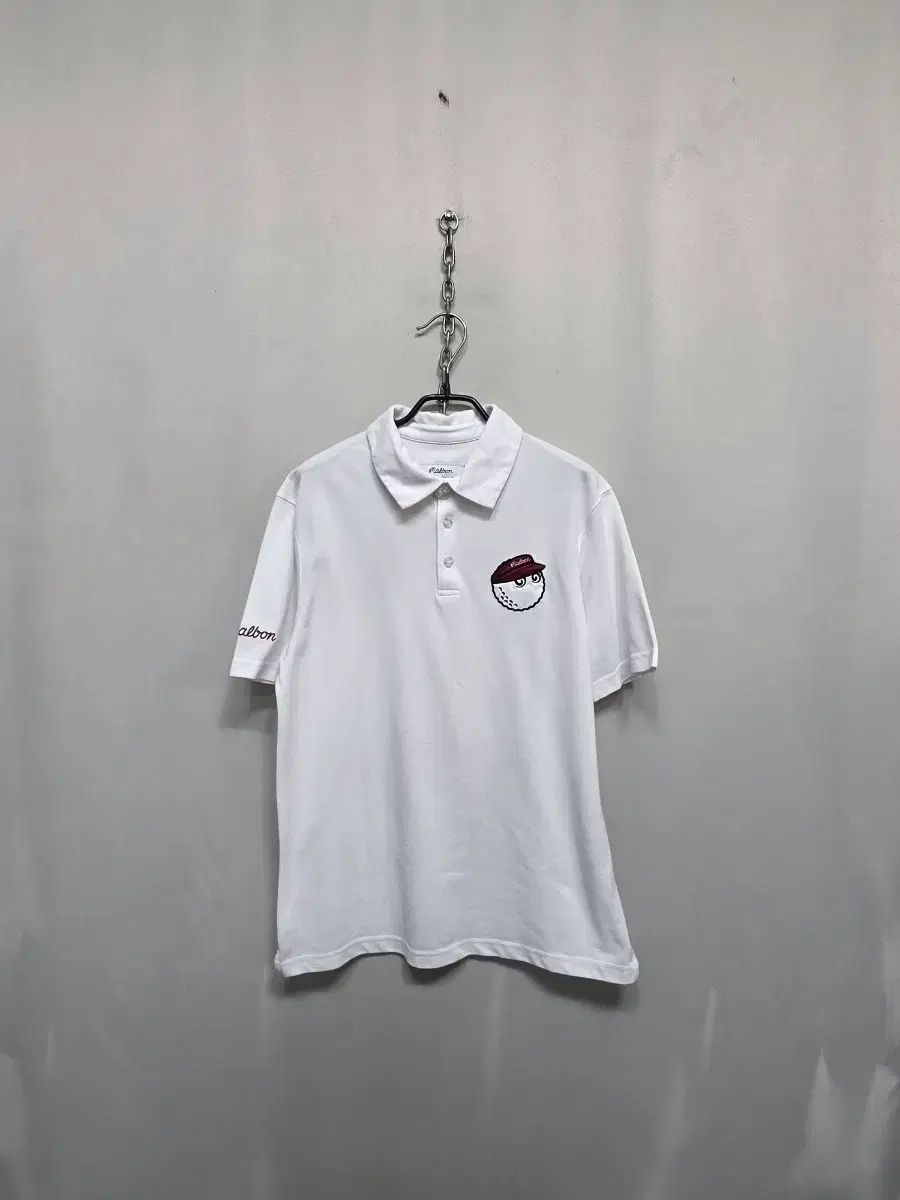 マルボンゴルフウェア 半袖 カラーTシャツ 白