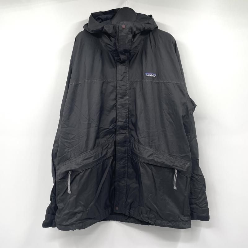 【中古】オールドPatagonia Storm Jacket サイズL ブラック ▲ライニング劣化 パタゴニア[17]