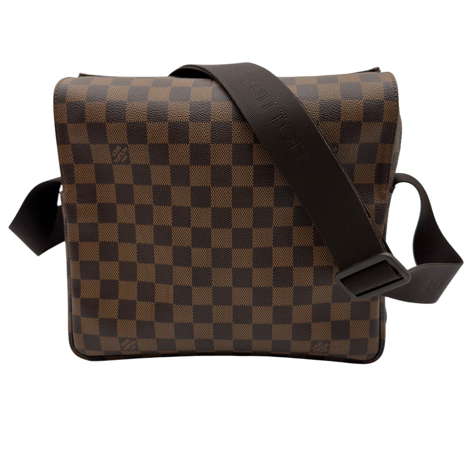 ルイ・ヴィトン LOUIS VUITTON ナヴィグリオ N45255 ブラウン ダミエ・レザー メンズ ショルダーバッグ