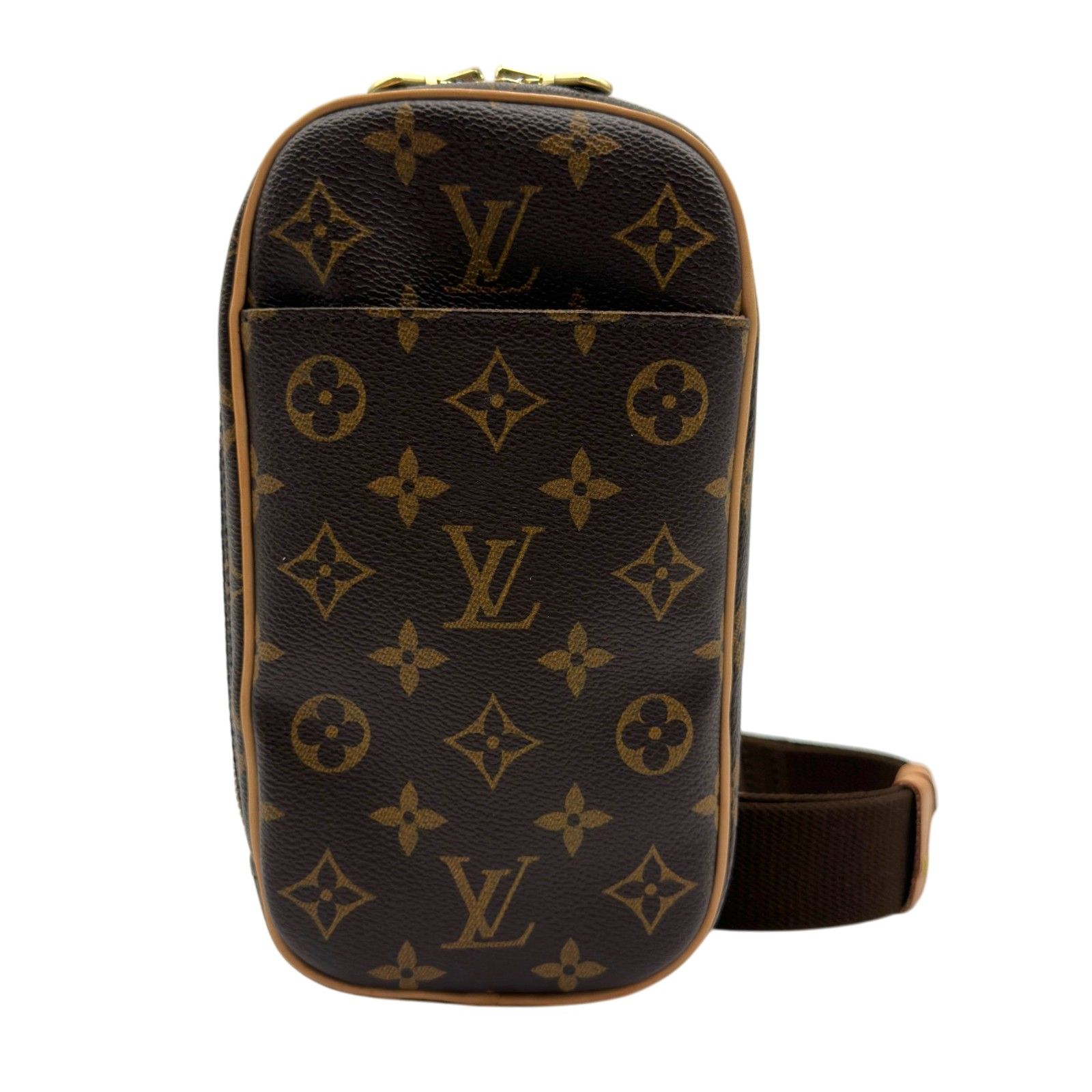 ルイ・ヴィトン LOUIS VUITTON ポシェット・ガンジュ M51870 ブラウン モノグラム/レザー レディース ボディバッグ