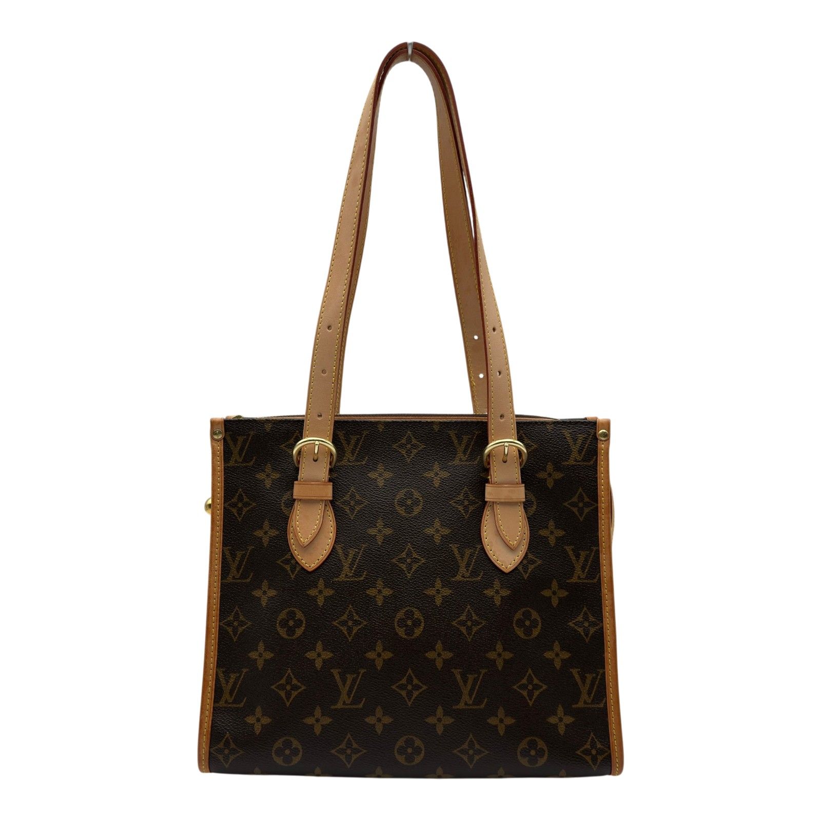 ルイ・ヴィトン LOUIS VUITTON ポパンクール・オ M40007 ブラウン モノグラム/レザー レディース トートバッグ