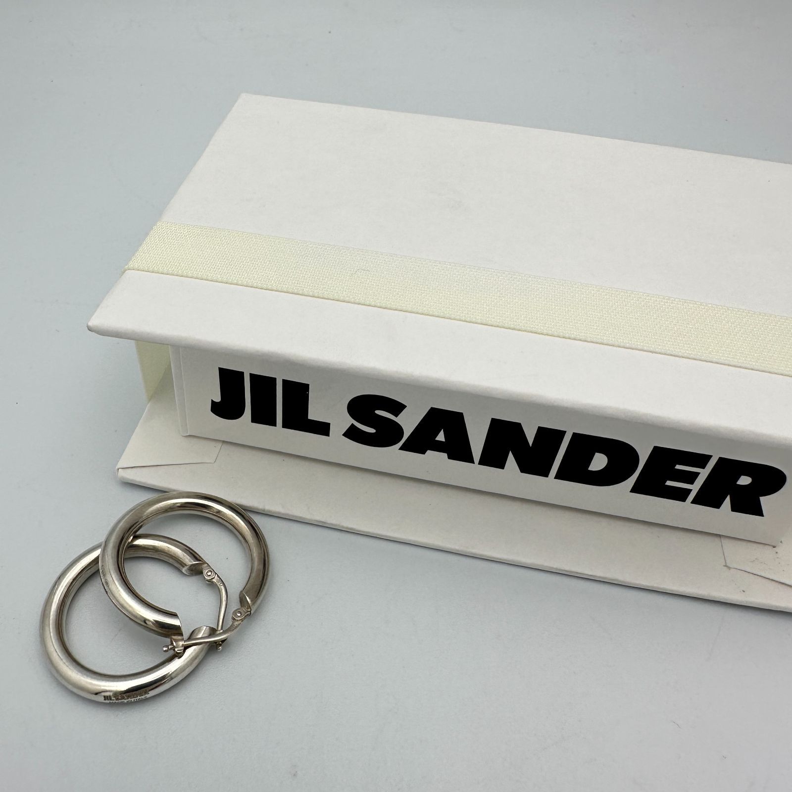 JIL SANDAER ジルサンダー クラシック フープ シルバー925 ピアス JIL