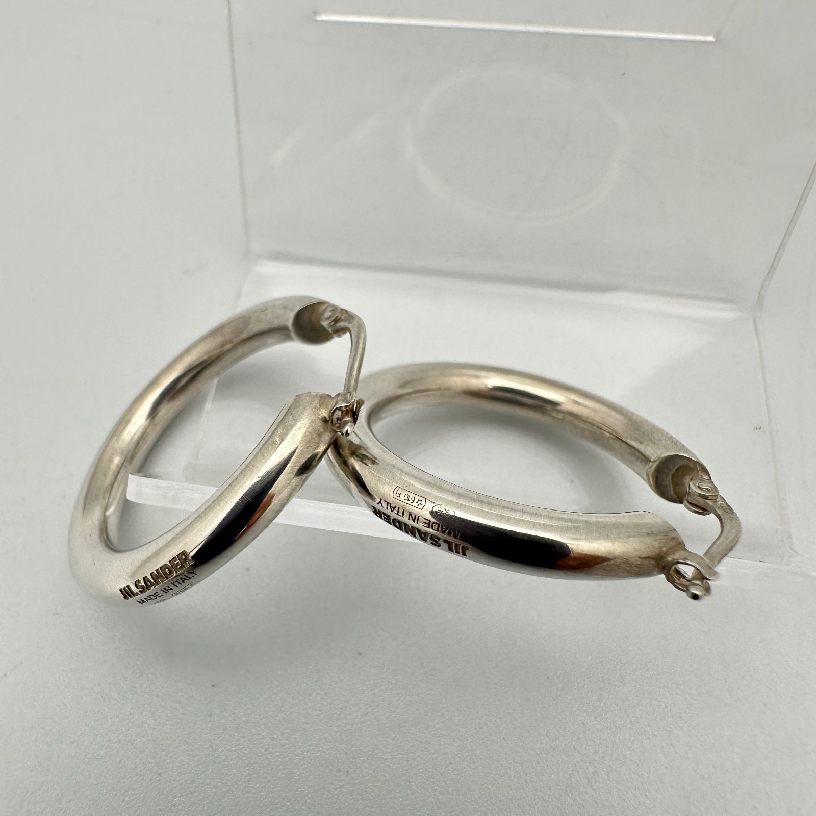 新品・未使用】JIL SANDER ジルサンダー クラシック フープピアス 
