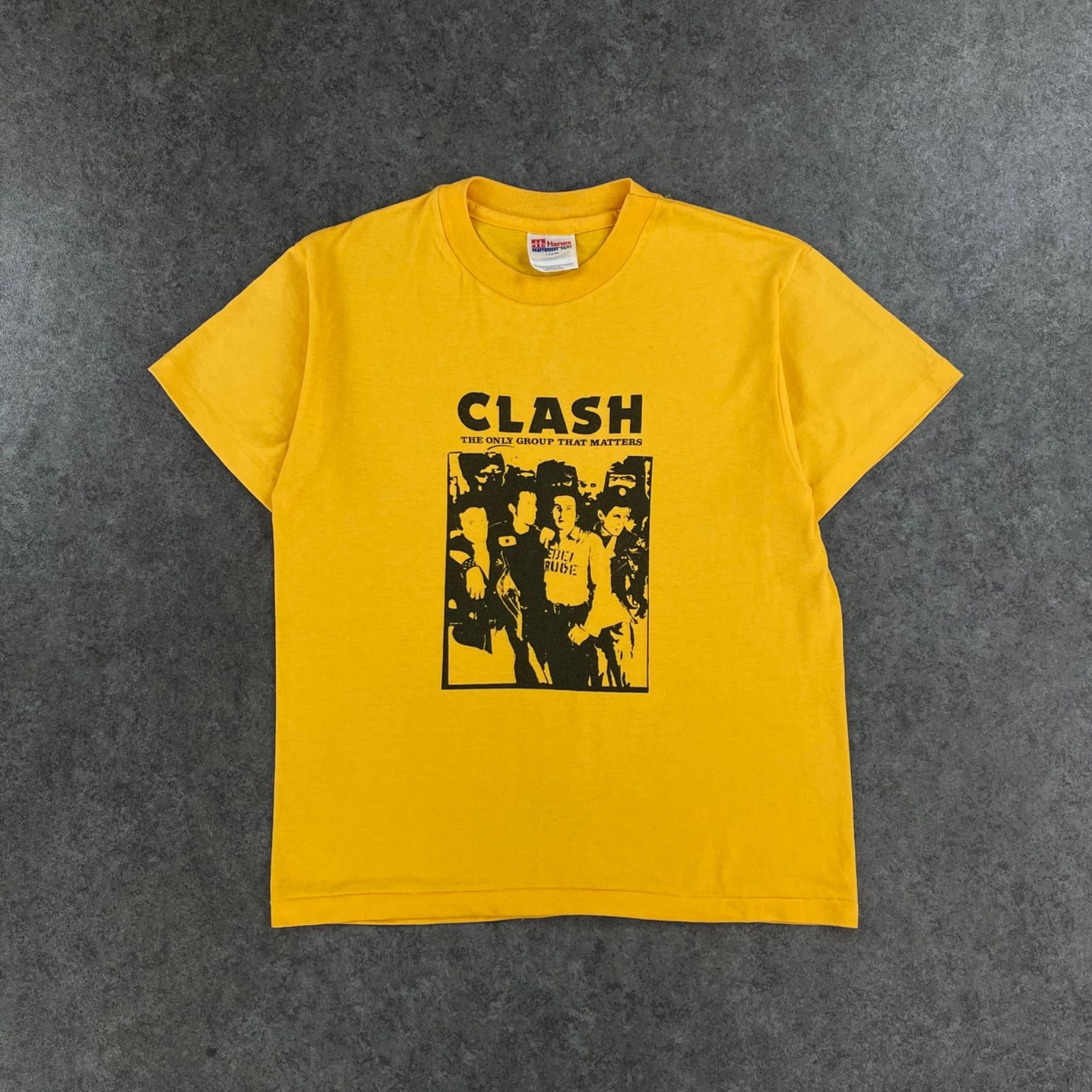USA製 90s Hanes CLASH ヘインズ クラッシュ 半袖 フォト Tシャツ バン