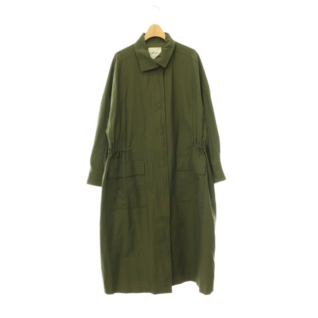 Lisiere L'Appartement リジェール アパルトモン Cotton Nylon Volume Coat スプリングコート ロング カーキ /DF ■OS