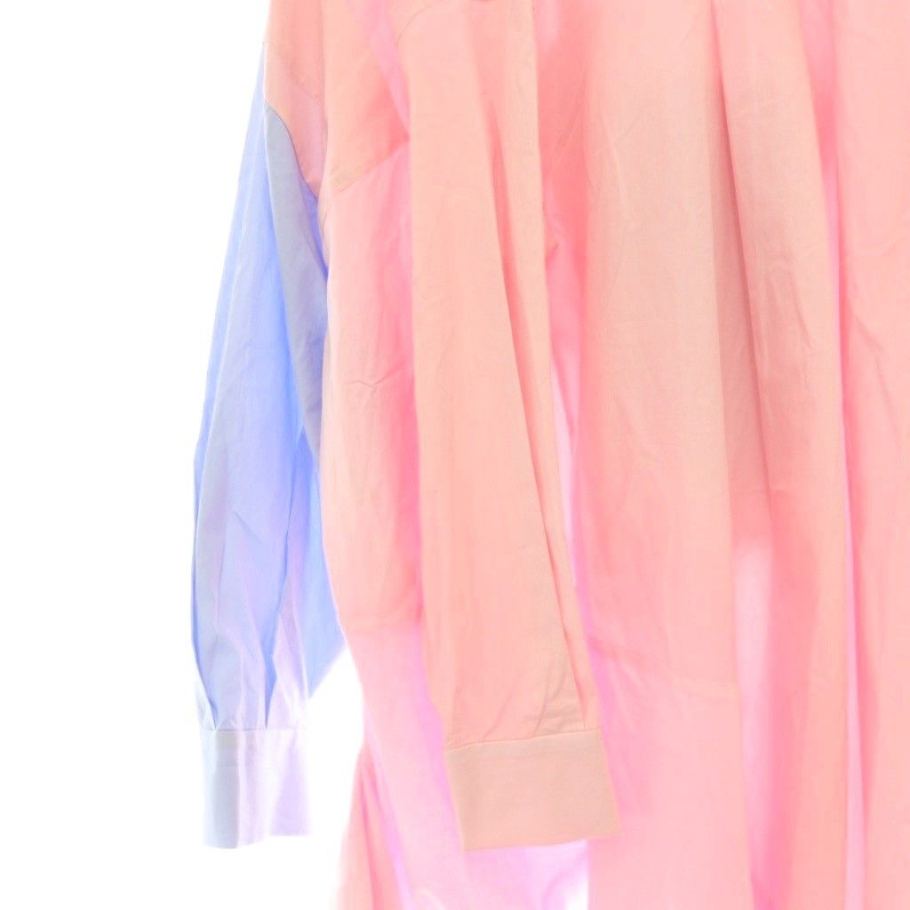ENFOLD デザインシャツ　38 サンプル品 エンフォルド ENFOLD サンプル品 26SS DOCKING SHIRT シャツ ブラウス