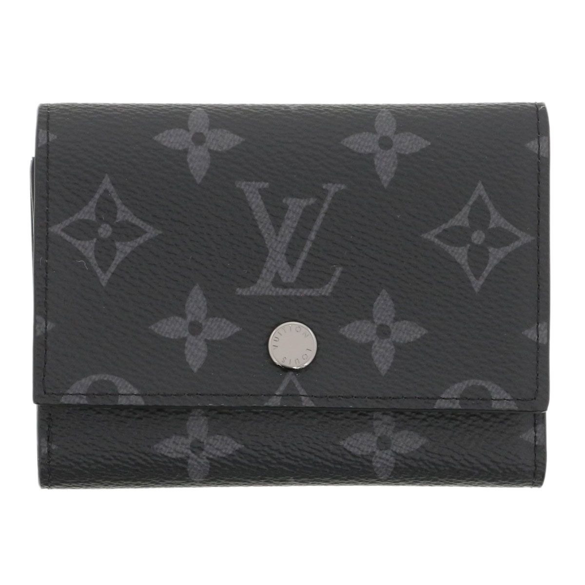 LOUIS VUITTON ルイ・ヴィトン ヴィクター ウォレット 財布 三つ折り財布 M12598 メンズ モノグラムエクリプス ブラック 中古