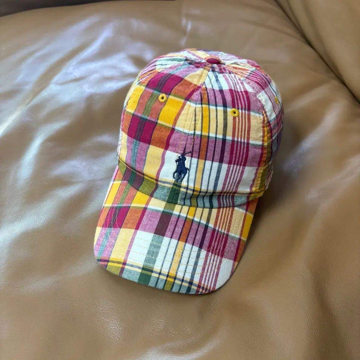 POLO BEAMS ポロ ビームス 6パネル ボールキャップ 帽子 マドラスチェック