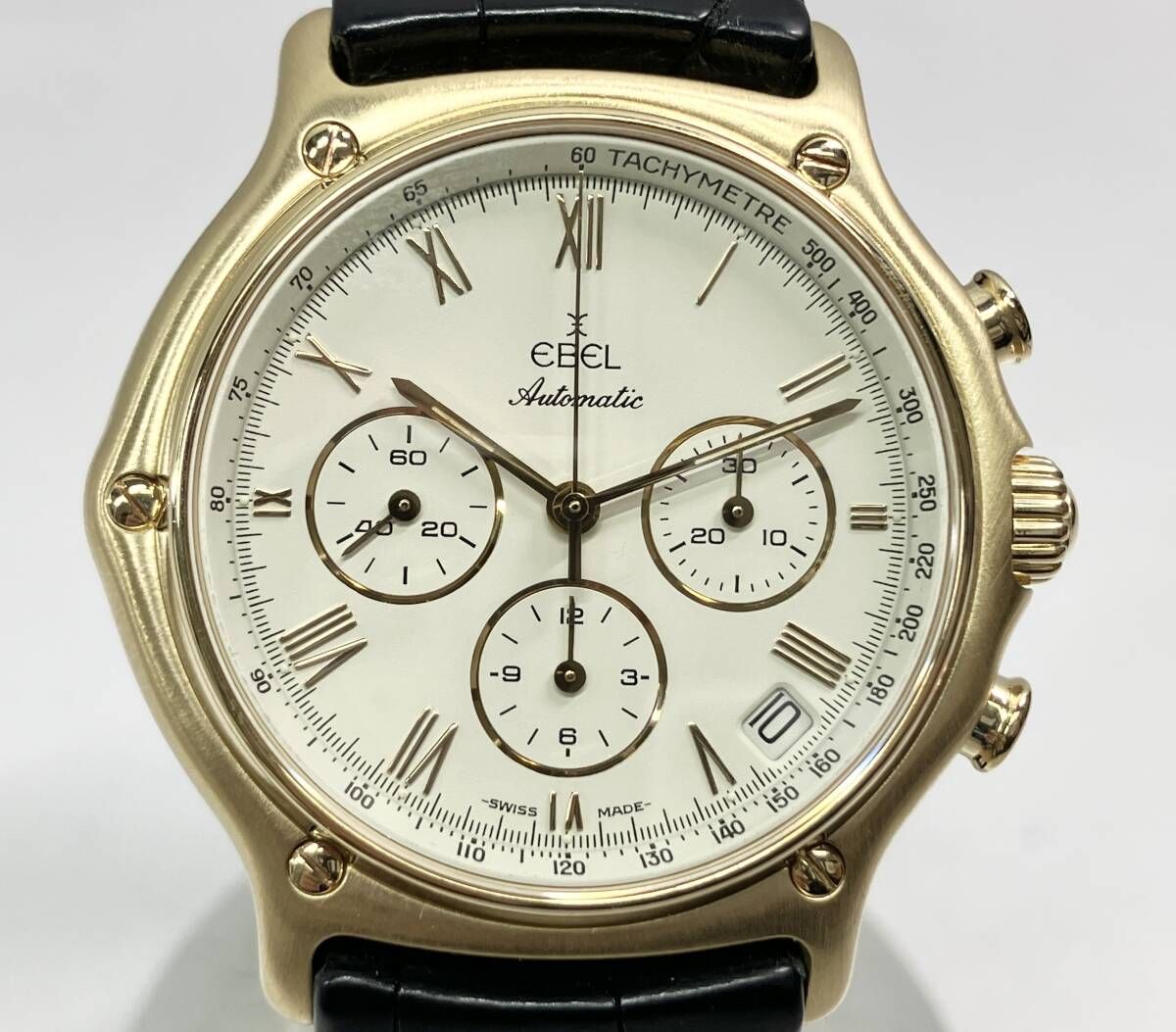 EBEL エベル K18 ゴールド 8134901 64※※※※65 クロノグラフ 自動巻き 腕時計