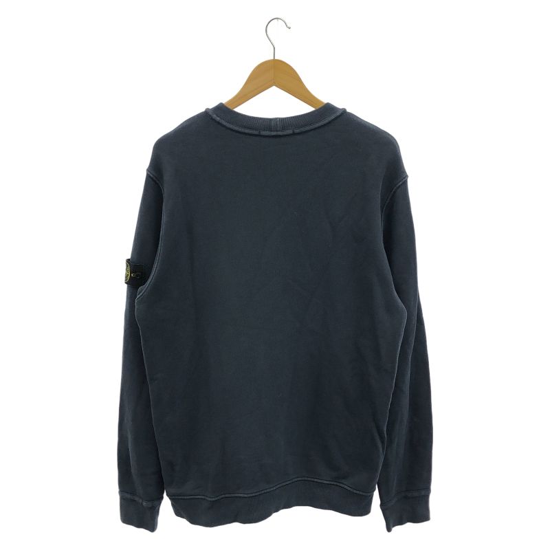 中古】STONE ISLAND 24AW ガーメントダイ L/S スウェット ネイビー 