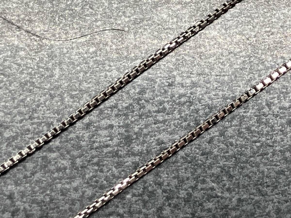 Pt850 プラチナ 40cm ダイヤモンド D0.28ct 総重量3.4g ネックレス