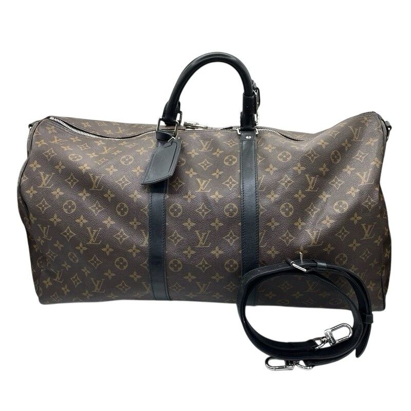 ルイ・ヴィトン LOUIS VUITTON キーポル・バンドリエール55 M56714 モノグラム・マカサー モノグラム メンズ ハンドバッグ