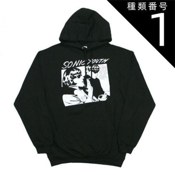 種類1：Small Sonic Youth / Goo Hoodie 2 (Black) - ソニック・ユース プルオーバー パーカ