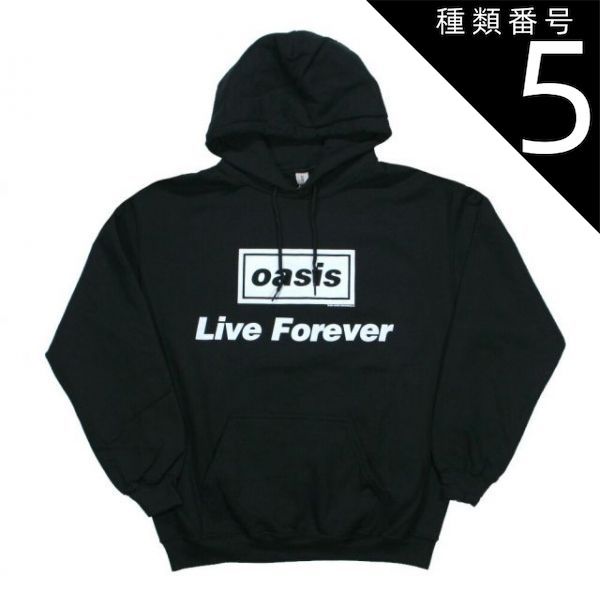 種類5：XX-Large Oasis / Live Forever Hoodie (Black) - オアシス プルオーバー パーカ