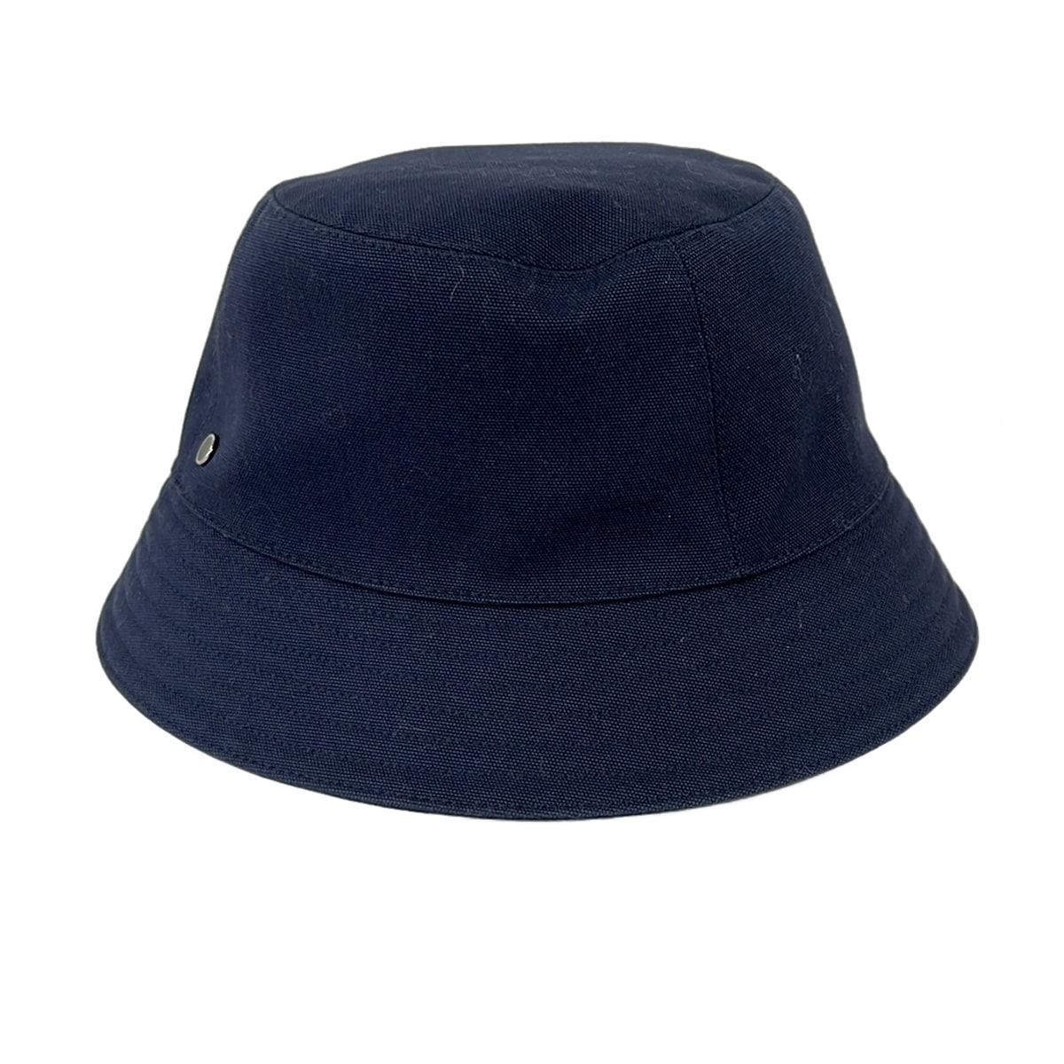 HERMES(エルメス) ハット 57美品 - ネイビー コットン