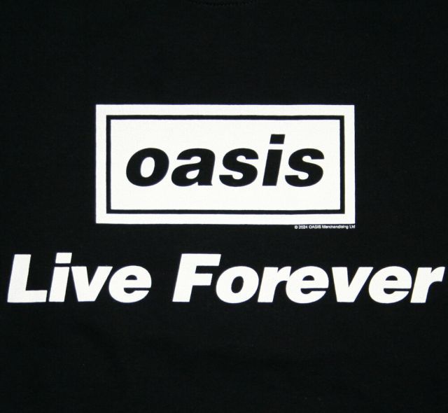 種類2：Medium Oasis / Live Forever Sweatshirt (Black) - オアシス スウェットシャツ