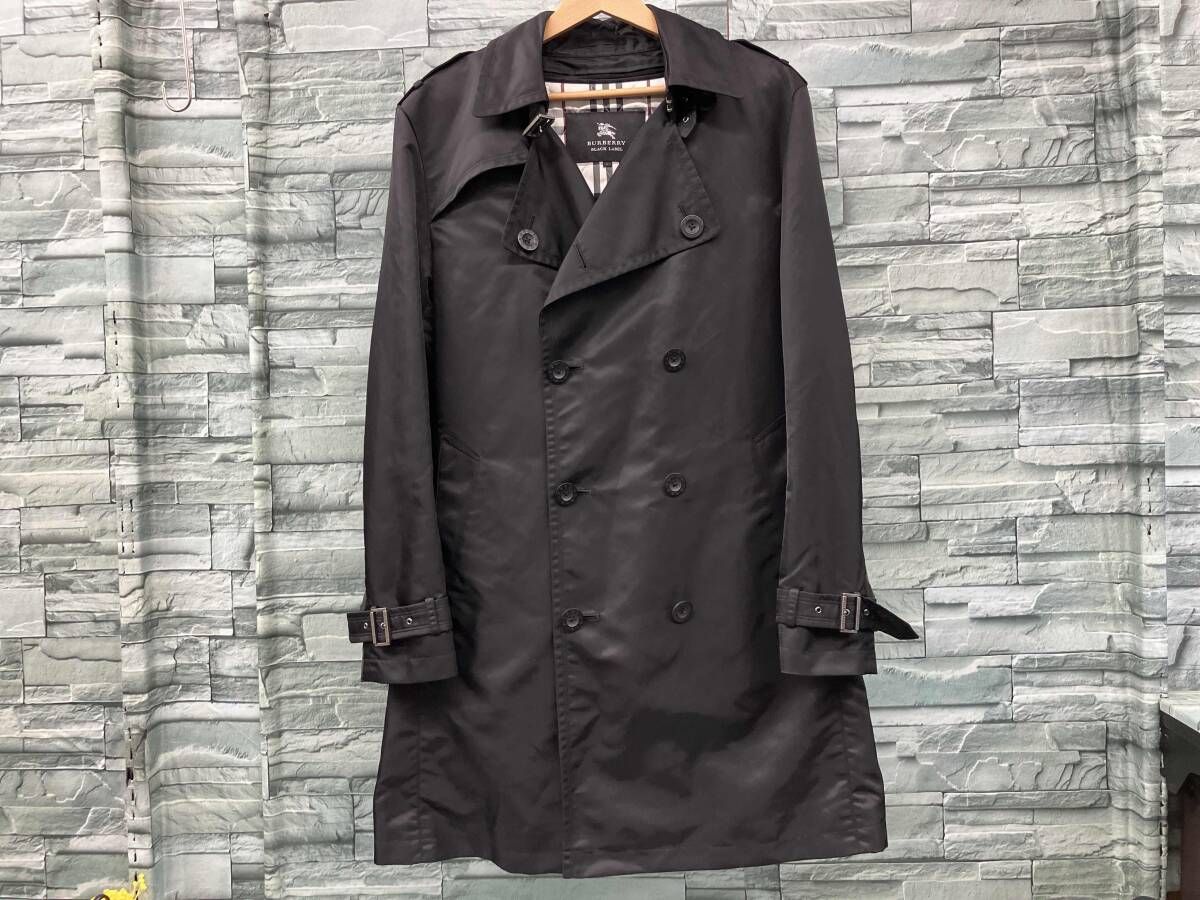 BURBERRY BLACK LABEL/トレンチコート/ライナー付き/BMA05-708-09/BLK/Lサイズ/バーバリー/通年