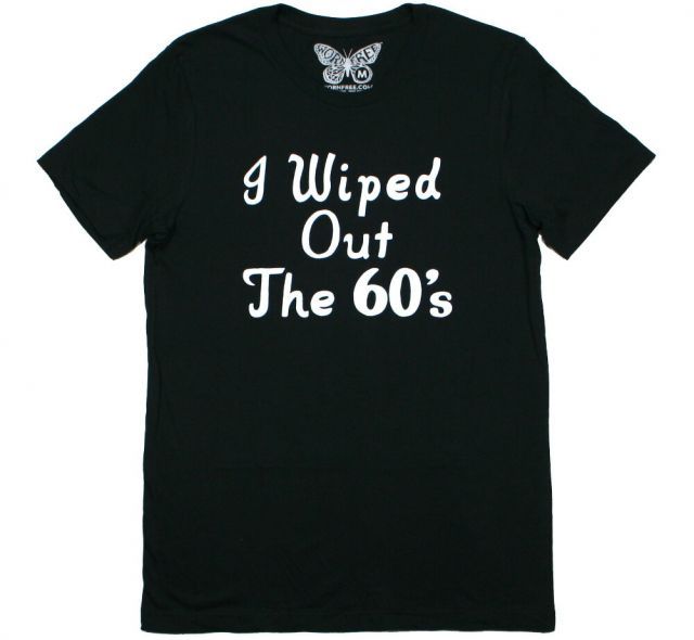[Worn Free] Iggy Pop / I Wiped Out The 60's Tee 2 (Black) - [ウォーン・フリー] イギー・ポップ Tシャツ