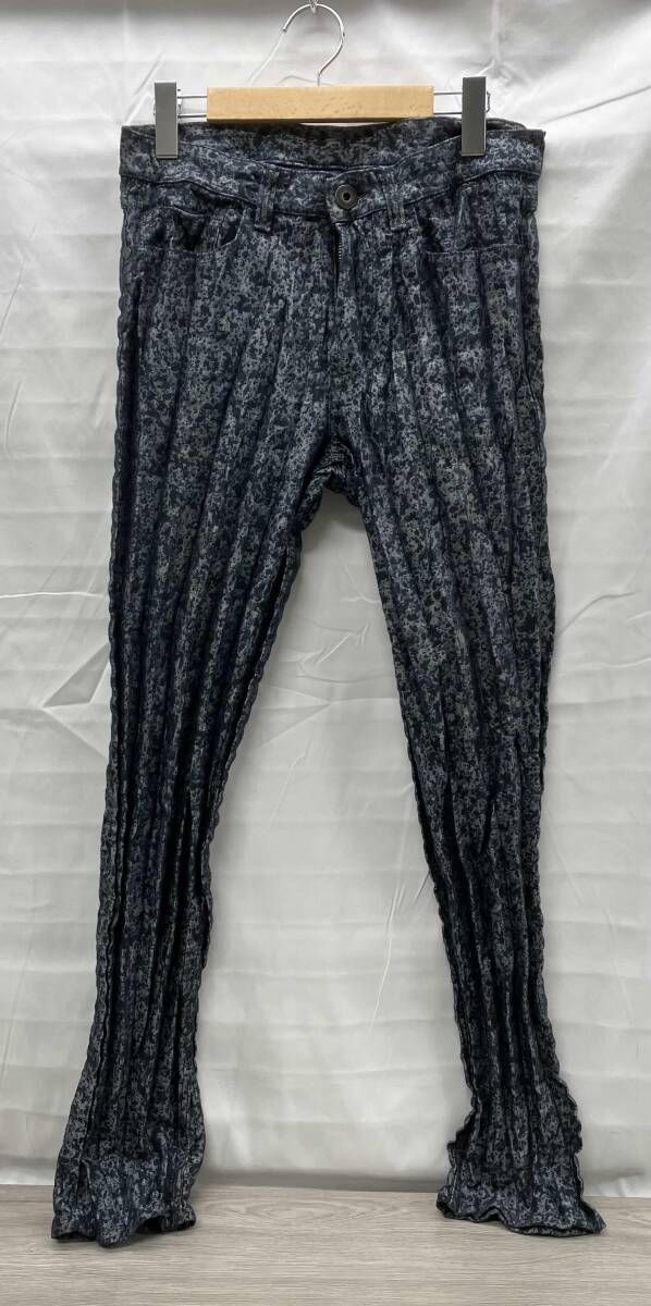 ISSEY MIYAKE MAN イッセイ ミヤケ メン ロングパンツ ME63FF210 表記サイズ 1 ネイビー系