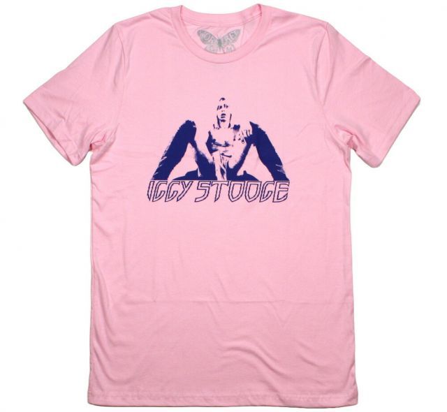 [Worn Free] Iggy Pop / Iggy Stooge Tee 2 (Pink) - [ウォーン・フリー] イギー・ポップ Tシャツ