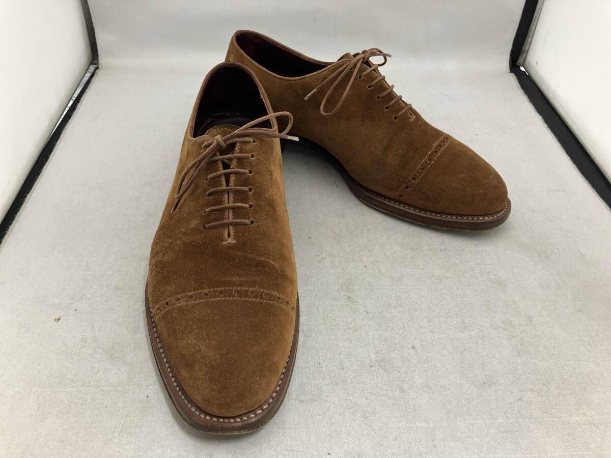 Silvano Lattanzi/シルバノラッタンジ ドレスシューズ ストレートチップ スエード ブラウン 実寸26