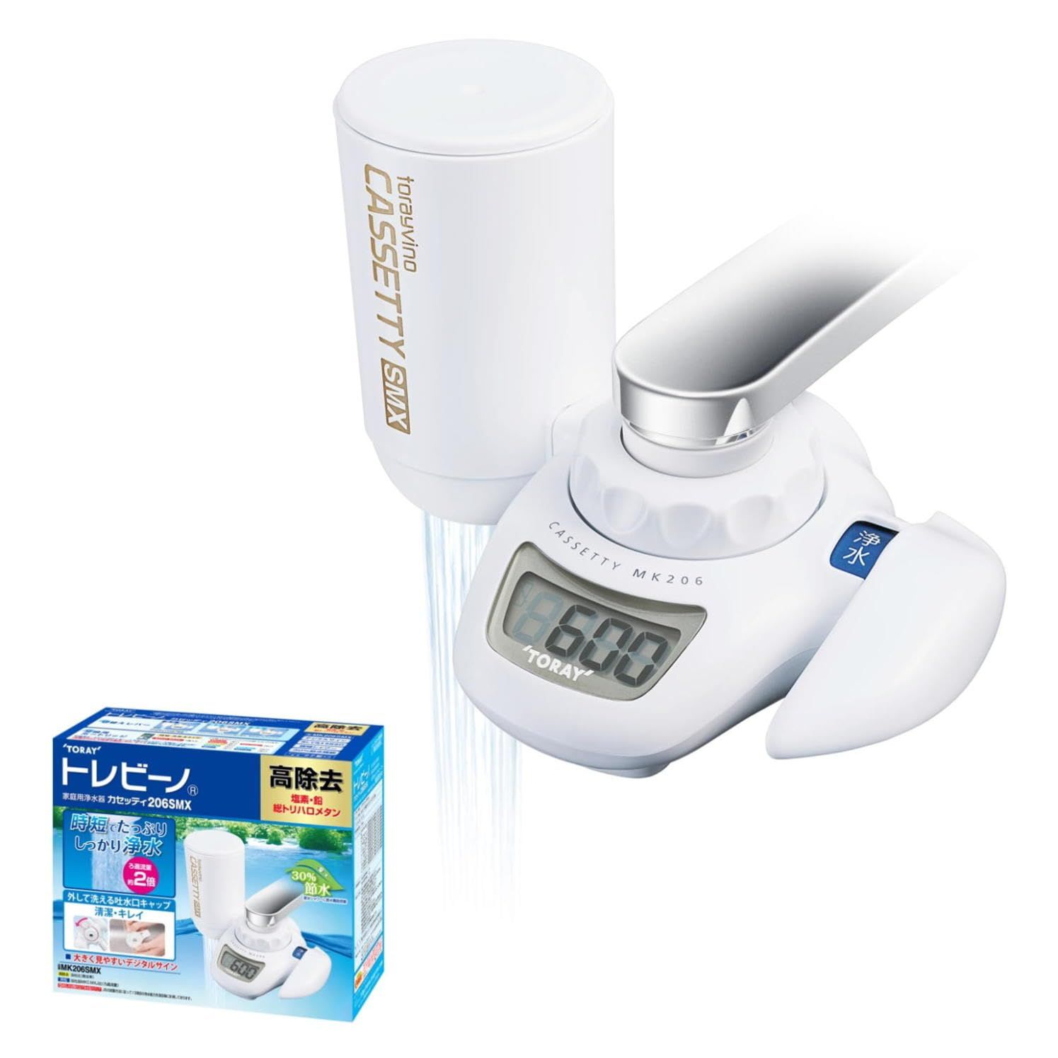 ☆新品☆東レ トレビーノ 浄水器 蛇口 直結型 (高水圧/高除去/13項目クリア/30%節水) 日本製 MK206SMX カセッティシリーズ 3b82ed2c