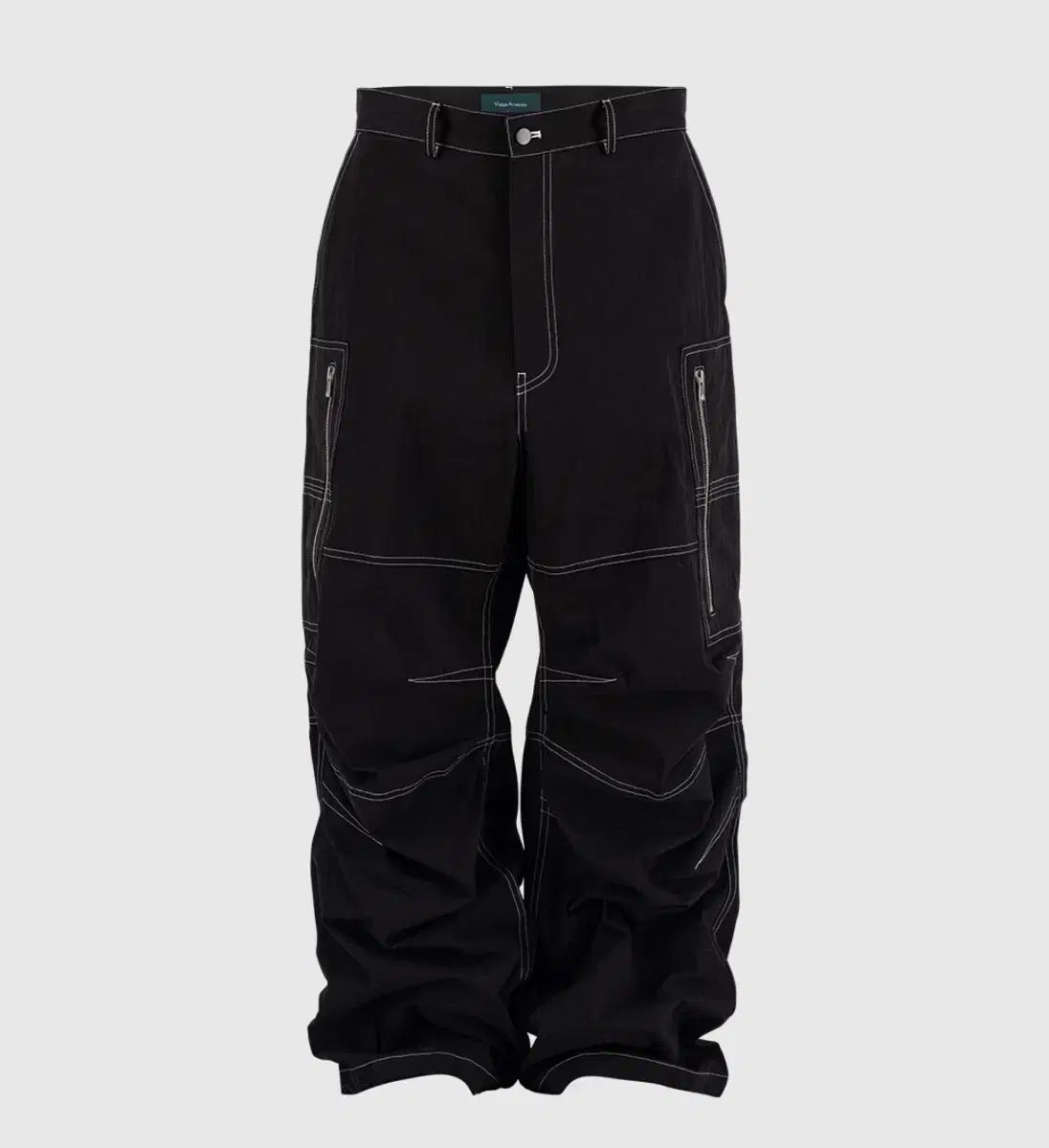 アンダーマイカー 25fw スティッチド ワイド カーゴ ブラック 1