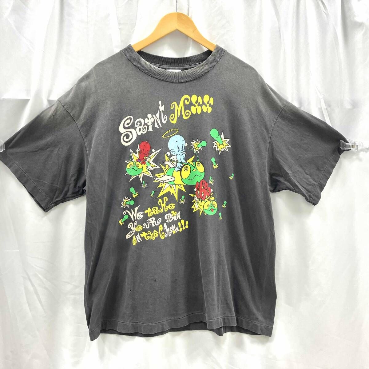 SAINT MICHAEL セントマイケル 半袖Tシャツ サイズXL Dirty Fucker