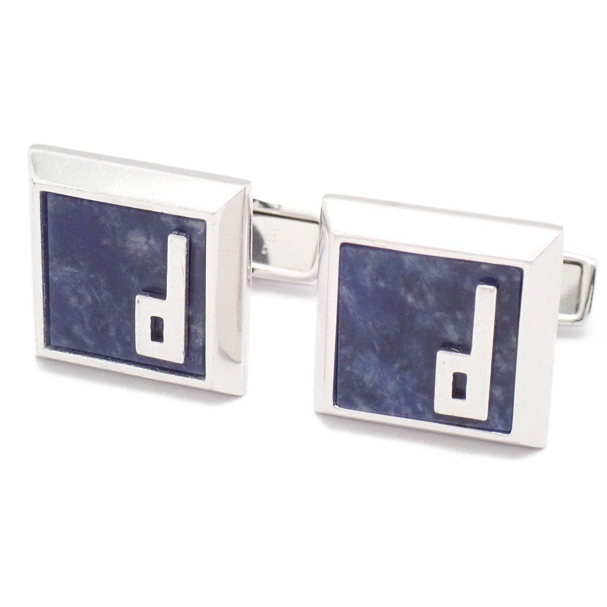 dunhill ダンヒル スクエア ロゴ カフス カフリンクス シルバー925