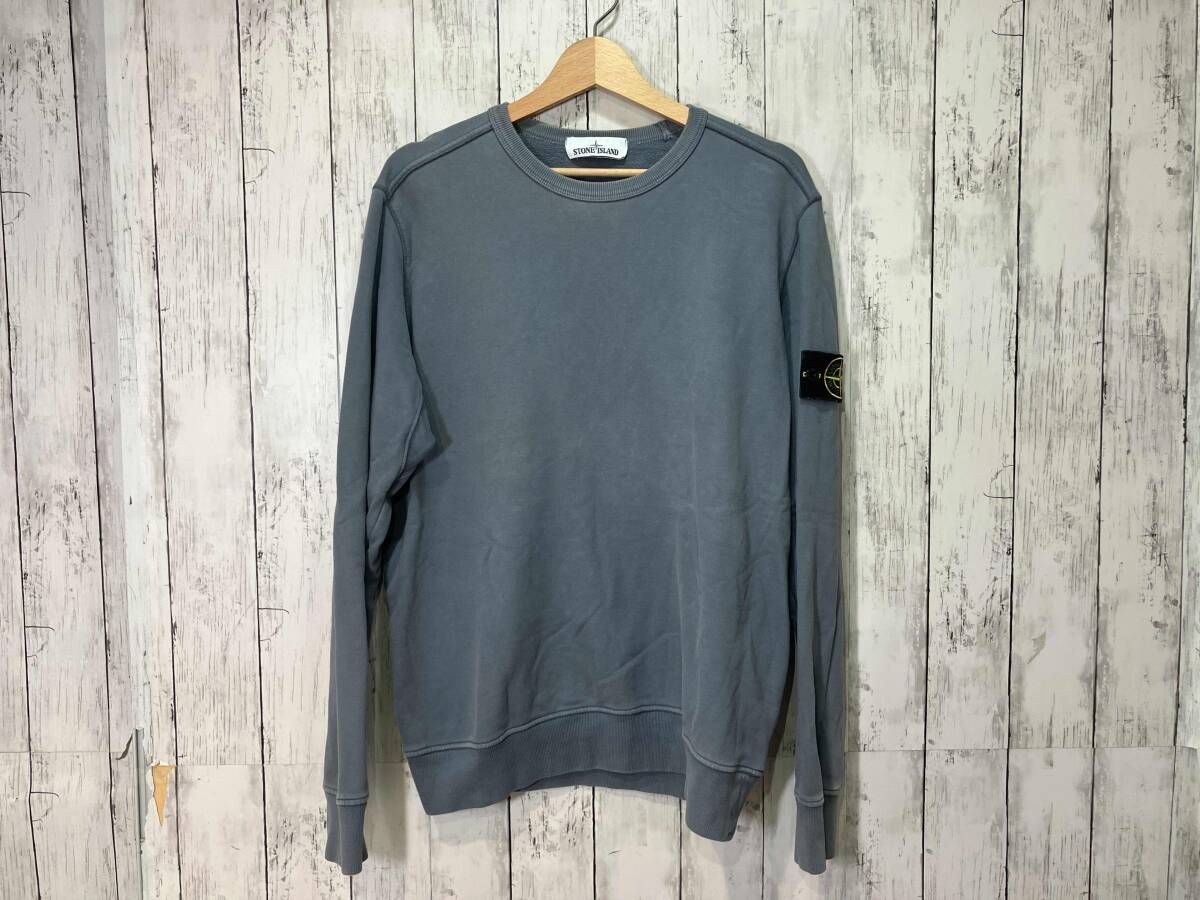 STONE ISLAND ストーンアイランド コットンクルーネックL/Sスウェット Mサイズ 711562720 2019fw ブルーグレー 21,815円