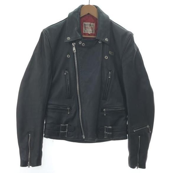 【中古】Lewis Leathers ライトニング ダブルライダースジャケット 34 ブラック ルイスレザーズ[10]