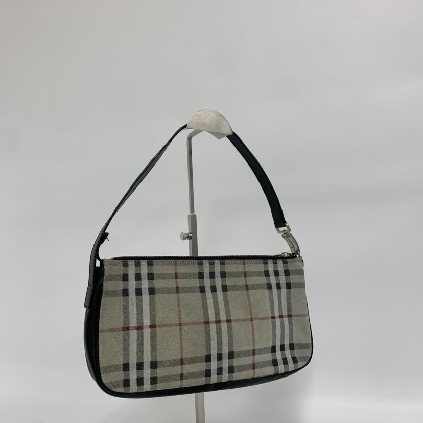 【美品】バーバリー アクセサリーポーチ ノバチェック ハンドバッグ（0175）