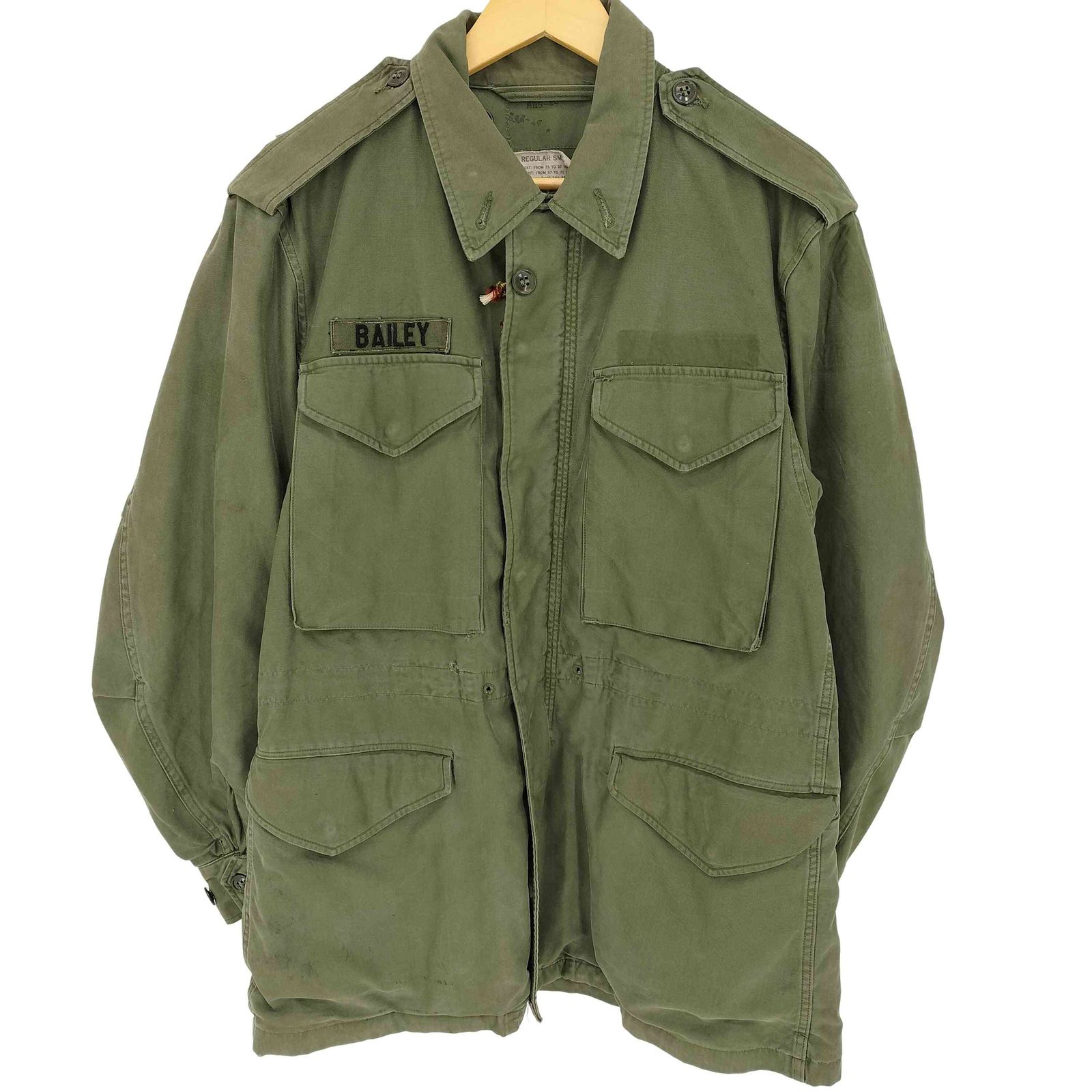 ユーエスアーミー U.S. ARMY 1958年 9月会計 prenticeジップ 米軍 M-51 フィールドジャケット メンズ 表記無