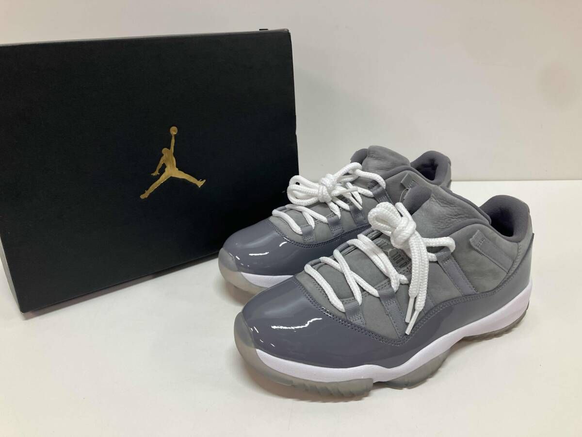 NIKE ナイキ 528895-003 Air Jordan 11 Low Cool Grey グレー サイズ26.5 美品 スニーカー 箱付き