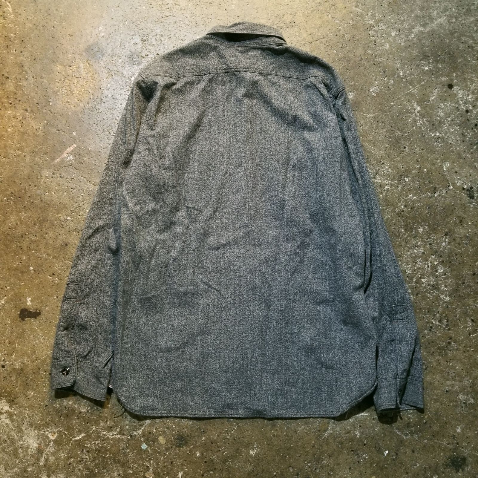 FREEWHEELERS WORK SHIRT BLACK PEPPER CHAMBRAY 16 フリーホイラーズ